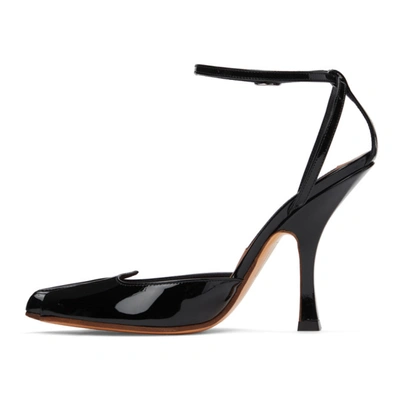 Shop Y/project Black Patent Leather Heart Lobster Heels