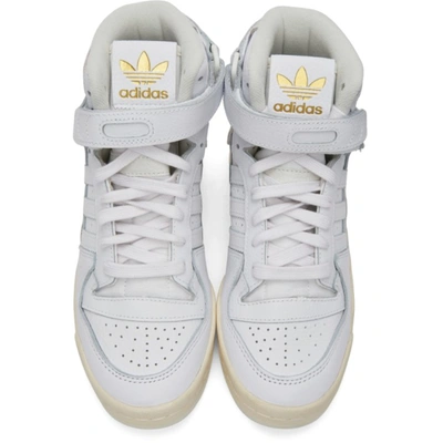 Shop Adidas Originals White Forum 84 Hi Sneakers