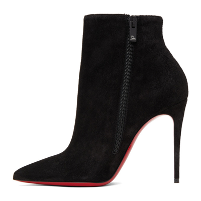 Shop Christian Louboutin Black Suede So Kate 100 Boots In Bk01 Black