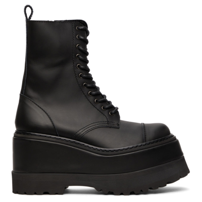 Shop Junya Watanabe Black Kip Skin Ankle Boots In 1 Black