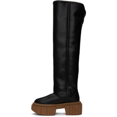 Shop Stella Mccartney Black Emilie Over-the-knee Boots In 1000 Black