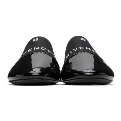 Shop Givenchy Black Patent Leather Bedford Mules In 001 Black