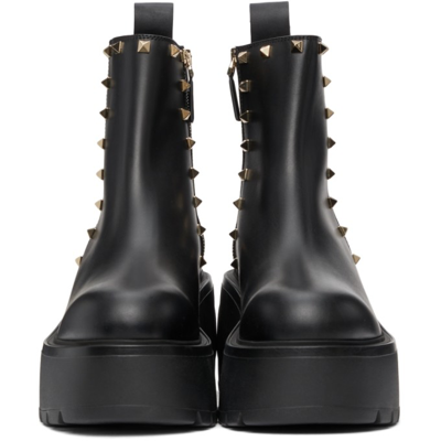 Shop Valentino Uniqueform Ankle Boots In 0no Black