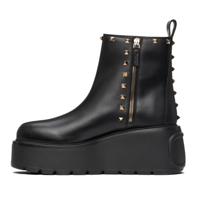 Shop Valentino Uniqueform Ankle Boots In 0no Black