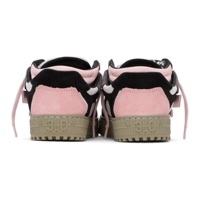 Shop Off-white Black & Pink Floating Arrow Sneakers In Black Pink