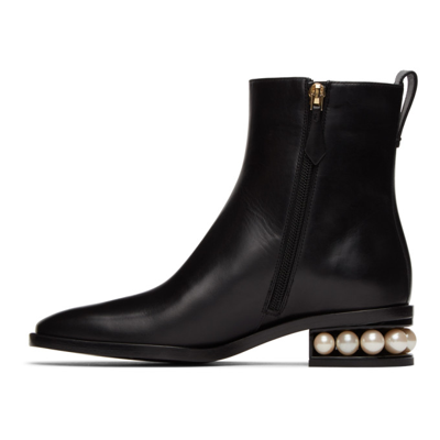 Shop Nicholas Kirkwood Black Casati Pearl Ankle Boots In N99 Black
