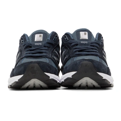 Shop New Balance Made In Us 990 V5 Sneakers In Navy
