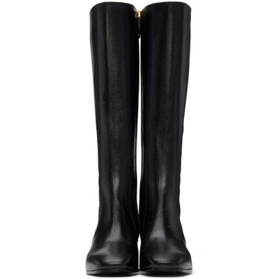 Shop Chloé Black Goldee Tall Boots In 001 Black