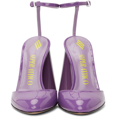 Shop Attico Purple Super Luz Heel In 012 Violet