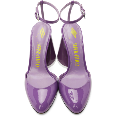 Shop Attico Purple Super Luz Heel In 012 Violet