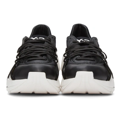 Shop Y-3 Black & White Sukui Iii Sneakers In Black/black