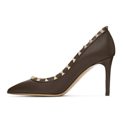 Shop Valentino Rockstud Heels In Kg8 Fondant