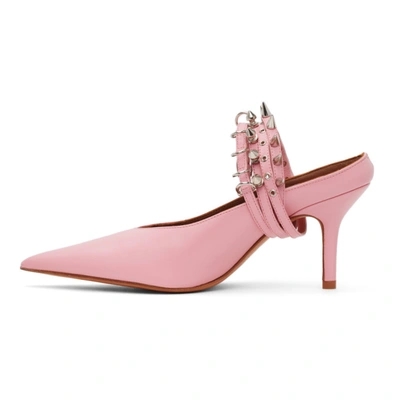 Shop Abra Pink Spike Mules