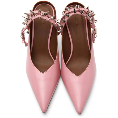 Shop Abra Pink Spike Mules