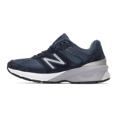 Shop New Balance Navy Made In Us 990v5 Sneakers