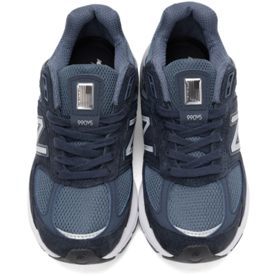 Shop New Balance Navy Made In Us 990v5 Sneakers