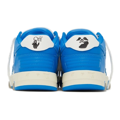 Shop Off-white Blue & White Out Of Office Sneakers In White Blue