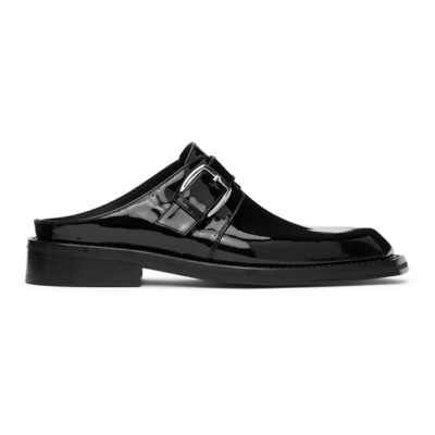 Shop Martine Rose Black Chisel Toe Mules In Mr009 Black