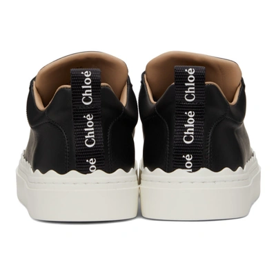 Shop Chloé Black Lauren Sneakers In 001 Black