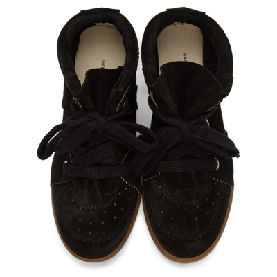 Shop Isabel Marant Black Bobby Sneakers In 01bk Black