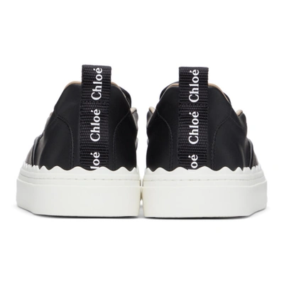Shop Chloé Black Lauren Slip-on Sneakers In 001 Black