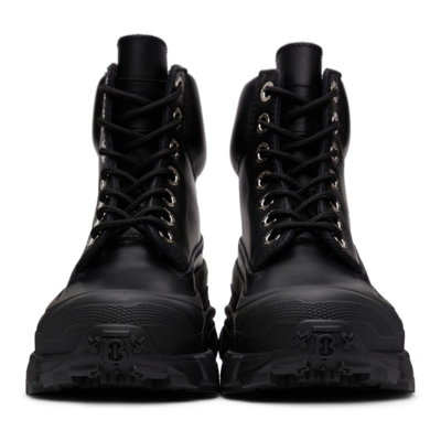 Shop Burberry Arthur Lace-up Ankle Boots In Black