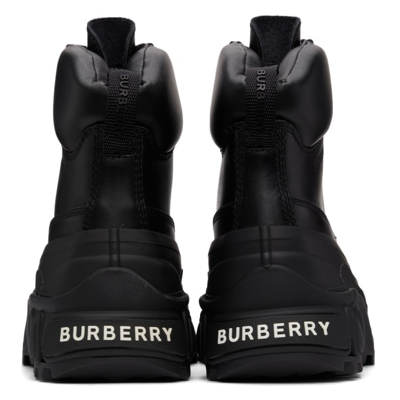 Shop Burberry Arthur Lace-up Ankle Boots In Black