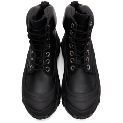 Shop Burberry Arthur Lace-up Ankle Boots In Black