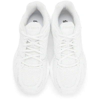 Shop Vetements White Reebok Edition Spike Runner Sneakers In All White