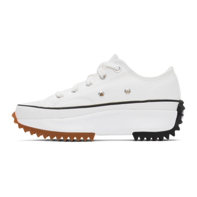 Shop Converse White Run Star Hike Sneakers In White/black