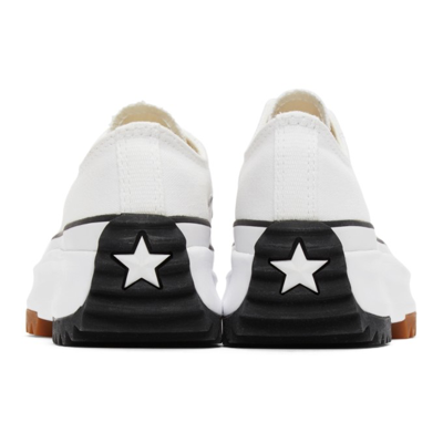 Shop Converse White Run Star Hike Sneakers In White/black