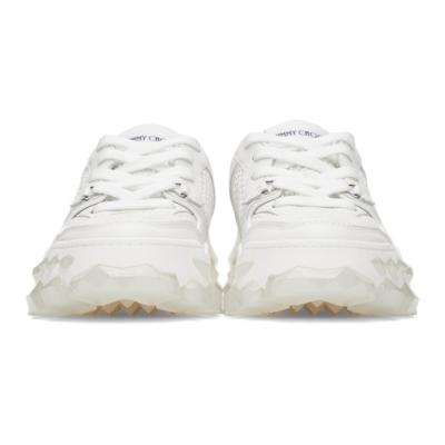 Shop Jimmy Choo Diamond X Trainer Sneakers In X White Mix