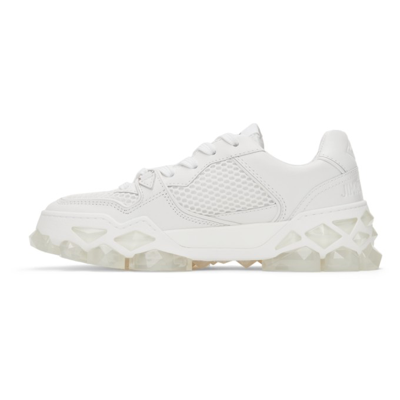 Shop Jimmy Choo Diamond X Trainer Sneakers In X White Mix