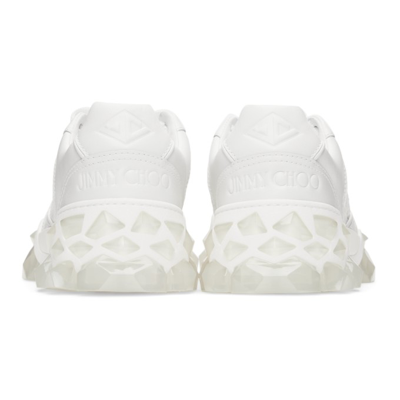 Shop Jimmy Choo Diamond X Trainer Sneakers In X White Mix