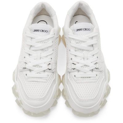 Shop Jimmy Choo Diamond X Trainer Sneakers In X White Mix