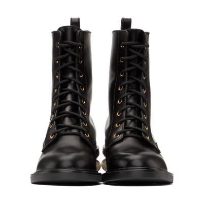 Nicholas Kirkwood Black Casati Pearl Combat Boots – BlackSkinny