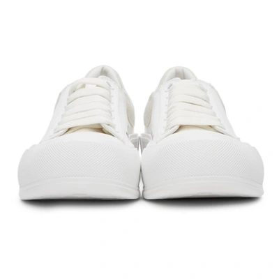 Shop Alexander Mcqueen White Pimsoll Sneakers In 9000 White/white/whi