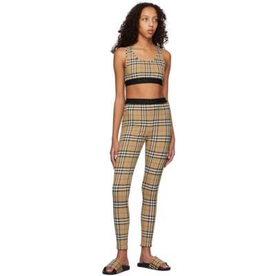 Burberry Check Slide Flat Open Toe Slippers In Black