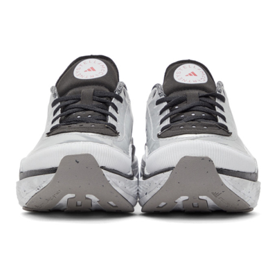 Shop Adidas By Stella Mccartney Silver Earthlight Sneakers In Silver Met./core Bl