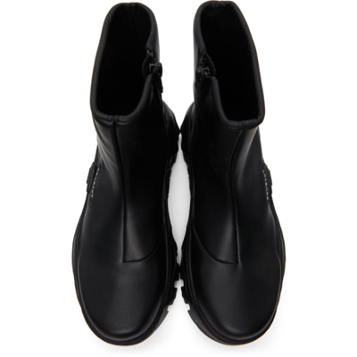 Shop Rombaut Black Beyond Leather Boccaccio Ii Lite Ankle Boots