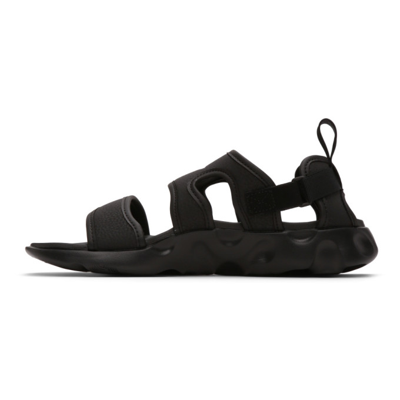 Shop Nike Black Owaysis Sandal In Black/black-black