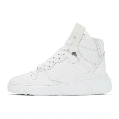 Shop Givenchy White Wing Mid Sneakers In 100-white