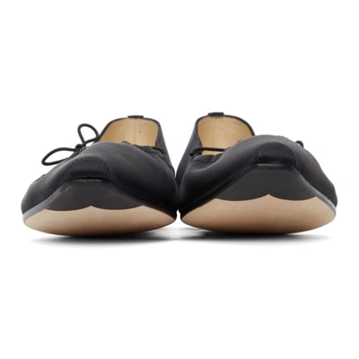 Shop Repetto Black Regina Ballerina Flats In 410 Black