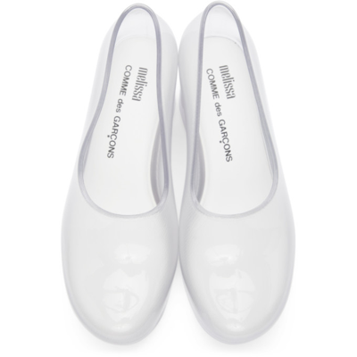 Shop Comme Des Garçons Transparent Melissa Edition Pvc Heels In 1 Clear