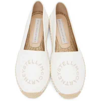 Shop Stella Mccartney White Selene Espadrilles In 9007 Camelia