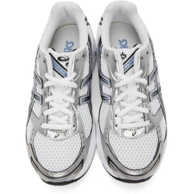 Shop Asics White & Blue Gel 1130 Sneakers In 105 White