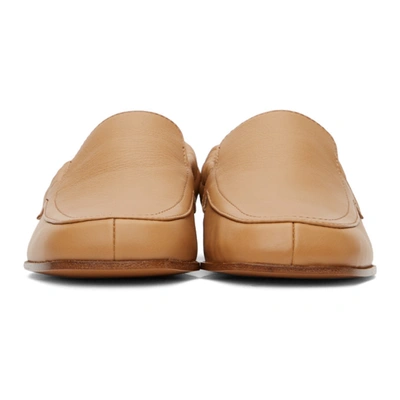 Shop Loewe Tan Elasticated Loafers In 2580 Desert