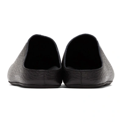 Shop Marni Black Half-painted Sabot Loafers In Zl754 Black + Lilyw