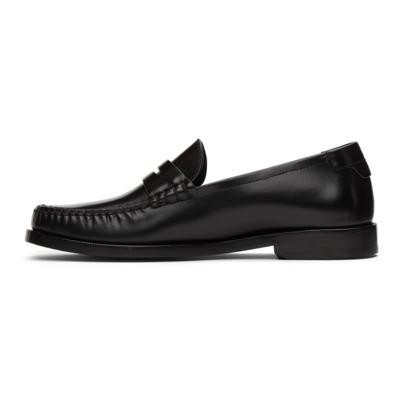 Shop Saint Laurent Black 'le Loafer' Loafers In 1000 Black