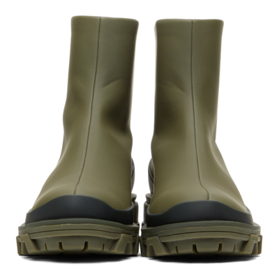 Shop Rag & Bone Green Recycled Shiloh Sport Boots In Olive Night